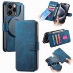 For iPhone 15 Pro CaseNeo MagSafe RFID Anti-theft Retro Leather Phone Case(Blue)