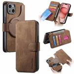 For iPhone 15 CaseNeo MagSafe RFID Anti-theft Retro Leather Phone Case(Brown)