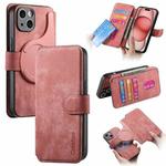 For iPhone 15 CaseNeo MagSafe RFID Anti-theft Retro Leather Phone Case(Pink)