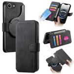 For iPhone 16e CaseNeo MagSafe RFID Anti-theft Retro Leather Phone Case(Black)