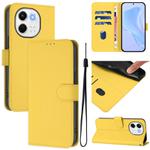 For Tecno Spark 30 5G / Pova 6 Neo 5G Skin Feel Solid Color Leather Phone Case with Lanyard(Lemon Yellow)