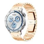 22mm H-shaped Butterfly Buckle Stainless Steel Watch Band(Rose Gold)