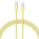 Baseus Discolor Series 20W USB-C / Type-C to 8 Pin Fast Charging Cable, Cable Length:1m(Yellow)