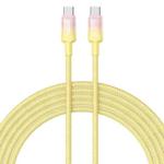 Baseus Discolor Series 100W USB-C / Type-C to USB-C / Type-C Fast Charging Cable, Cable Length:2m(Yellow)