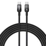 Baseus Discolor Series 100W USB-C / Type-C to USB-C / Type-C Fast Charging Cable, Cable Length:2m(Black)