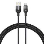 Baseus Discolor Series 100W USB to USB-C / Type-C Fast Charging Cable, Cable Length:1m(Black)