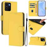 For HMD Skyline Skin Feel Solid Color Leather Phone Case with Lanyard(Lemon Yellow)