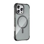 For iPhone 16 Pro Max Mutural Blink Series Glitter Edge MagSafe Magnetic Phone Case(Black)