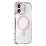 For iPhone 16 Mutural Blink Series Glitter Edge MagSafe Magnetic Phone Case(Pink)