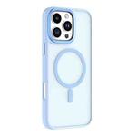 For iPhone 16 Pro Max Mutural Skin Feel Series Frosted MagSafe Magnetic Phone Case(Light Blue)