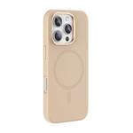 For iPhone 16 Pro Max Mutural Karen Series Liquid Silicone MagSafe Magnetic Phone Case(Desert Gold)