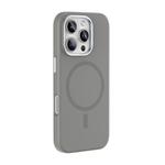 For iPhone 16 Pro Max Mutural Karen Series Liquid Silicone MagSafe Magnetic Phone Case(Grey)