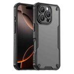 For iPhone 16 Pro Armor Glaze PC Hybrid TPU Phone Case(Black)