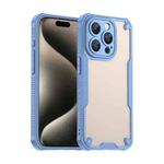 For iPhone 15 Pro Armor Glaze PC Hybrid TPU Phone Case(Blue)