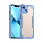 For iPhone 14 Armor Glaze PC Hybrid TPU Phone Case(Blue)