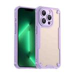 For iPhone 13 Pro Max Armor Glaze PC Hybrid TPU Phone Case(Purple)