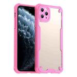 For iPhone 11 Pro Max Armor Glaze PC Hybrid TPU Phone Case(Pink)