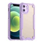For iPhone 11 Armor Glaze PC Hybrid TPU Phone Case(Purple)