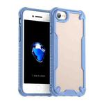For iPhone SE 2020 Armor Glaze PC Hybrid TPU Phone Case(Blue)