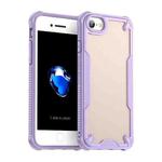 For iPhone SE 2020 Armor Glaze PC Hybrid TPU Phone Case(Purple)