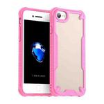 For iPhone SE 2022 Armor Glaze PC Hybrid TPU Phone Case(Pink)