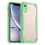 For iPhone XR Armor Glaze PC Hybrid TPU Phone Case(Green)