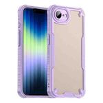 For iPhone SE 2024 Armor Glaze PC Hybrid TPU Phone Case(Purple)