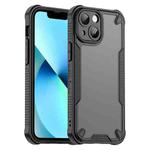 For iPhone 13 mini Armor Glaze PC Hybrid TPU Phone Case(Black)