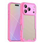 For iPhone 17 Pro Armor Glaze PC Hybrid TPU Phone Case(Pink)