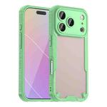 For iPhone 17 Pro Armor Glaze PC Hybrid TPU Phone Case(Green)