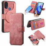 For Motorola Moto E30 / E20 CaseNeo MagSafe RFID Anti-theft Retro Leather Phone Case(Pink)