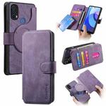 For Motorola Moto E30 / E20 CaseNeo MagSafe RFID Anti-theft Retro Leather Phone Case(Purple)