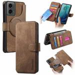 For Motorola Moto G 5G 2024 CaseNeo MagSafe RFID Anti-theft Retro Leather Phone Case(Brown)