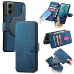 For Motorola Moto G 5G 2024 CaseNeo MagSafe RFID Anti-theft Retro Leather Phone Case(Blue)