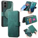 For Motorola Moto G 5G 2024 CaseNeo MagSafe RFID Anti-theft Retro Leather Phone Case(Green)
