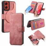 For Motorola Moto G Stylus 5G 2024 CaseNeo MagSafe RFID Anti-theft Retro Leather Phone Case(Pink)