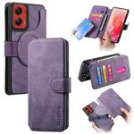 For Motorola Moto G Stylus 5G 2024 CaseNeo MagSafe RFID Anti-theft Retro Leather Phone Case(Purple)