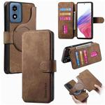 For Motorola Moto G Play 4G 2024 CaseNeo MagSafe RFID Anti-theft Retro Leather Phone Case(Brown)