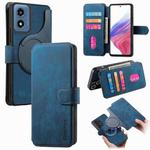 For Motorola Moto G Play 4G 2024 CaseNeo MagSafe RFID Anti-theft Retro Leather Phone Case(Blue)