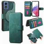 For Motorola Moto G Play 4G 2024 CaseNeo MagSafe RFID Anti-theft Retro Leather Phone Case(Green)
