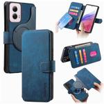 For Motorola Moto G Power 5G 2024 CaseNeo MagSafe RFID Anti-theft Retro Leather Phone Case(Blue)