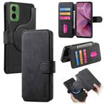 For Motorola Moto G35 CaseNeo MagSafe RFID Anti-theft Retro Leather Phone Case(Black)