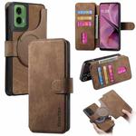 For Motorola Moto G35 CaseNeo MagSafe RFID Anti-theft Retro Leather Phone Case(Brown)
