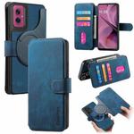 For Motorola Moto G55 CaseNeo MagSafe RFID Anti-theft Retro Leather Phone Case(Blue)