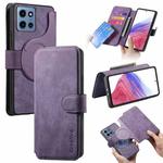 For Motorola Moto G 2025 CaseNeo MagSafe RFID Anti-theft Retro Leather Phone Case(Purple)