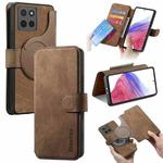 For Motorola Moto G15 CaseNeo MagSafe RFID Anti-theft Retro Leather Phone Case(Brown)