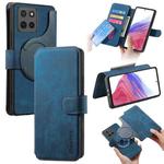 For Motorola Moto G15 CaseNeo MagSafe RFID Anti-theft Retro Leather Phone Case(Blue)