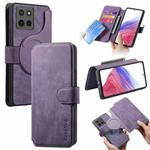 For Motorola Moto G15 CaseNeo MagSafe RFID Anti-theft Retro Leather Phone Case(Purple)