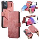 For Motorola Edge 50 Fusion CaseNeo MagSafe RFID Anti-theft Retro Leather Phone Case(Pink)