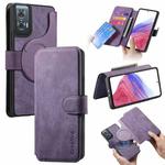 For Motorola Edge 50 Fusion CaseNeo MagSafe RFID Anti-theft Retro Leather Phone Case(Purple)